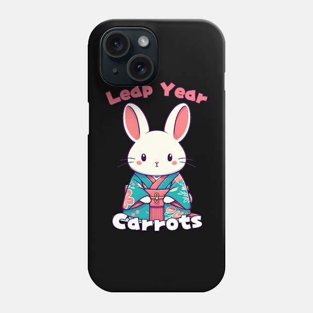 Leap year rabbit Phone Case by Japanese Fever