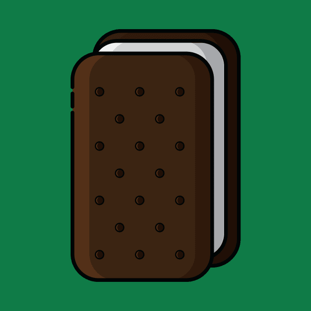 Cute Ice Cream Sandwich - Icon by Lionti_design