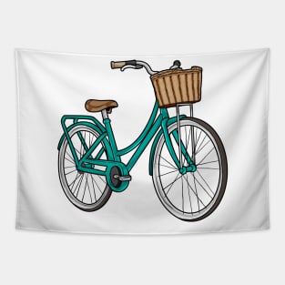 Lady's bike with Basket Tapestry