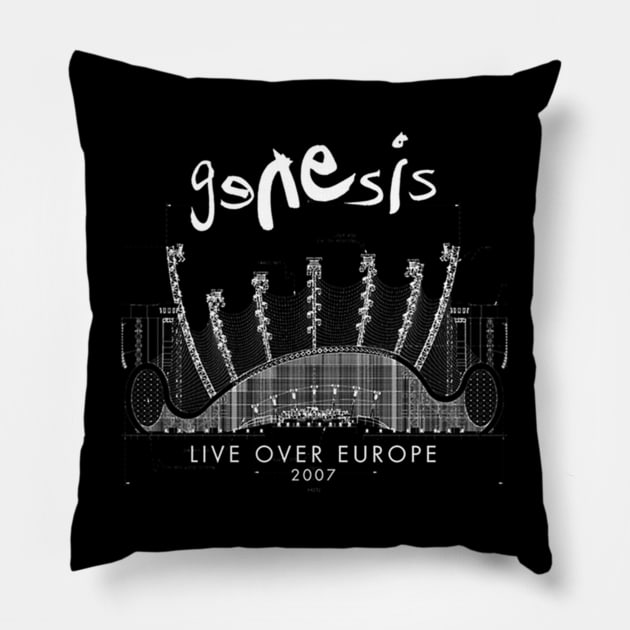 GENESIS LIVE OVER EUROPE Pillow by MADISON NICHOLAS