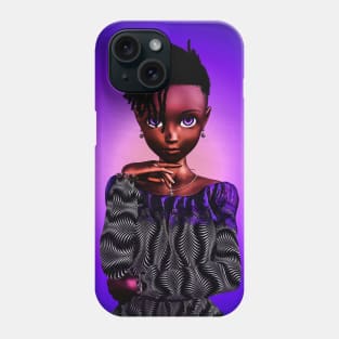 Cute black girl Phone Case