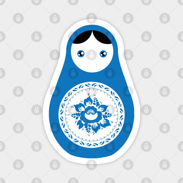 Russian dolls matryoshka Magnet by EkaterinaP