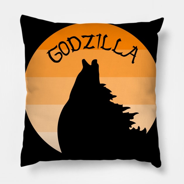 Godzilla 03 Pillow by SanTees