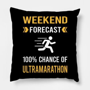 Weekend Forecast Ultramarathon Ultra Distance Running Pillow