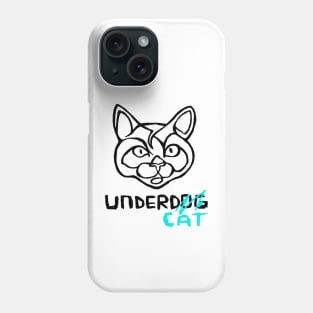 Undercat Vs Underdog, Funny Cat Joke Phone Case