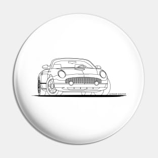 2002-2005 Retro Ford Thunderbird Pin