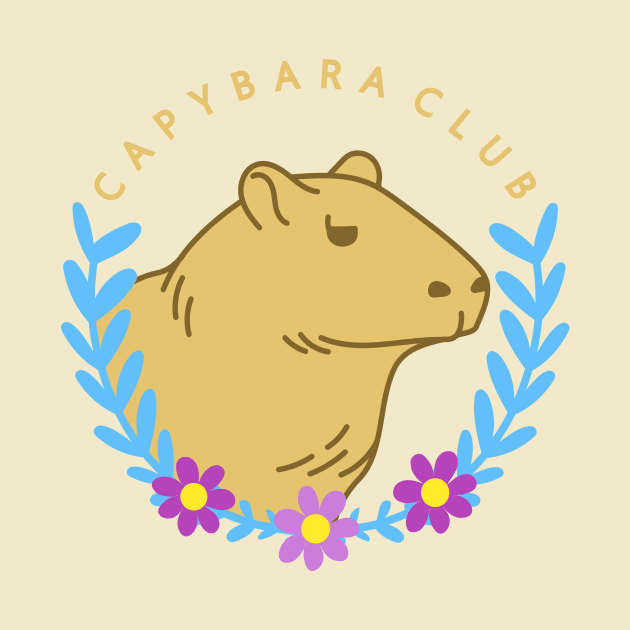 Capybara Club by natelledrawsstuff