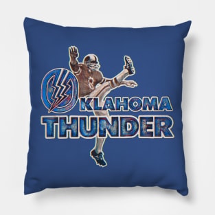 Oklahoma Thunder Football Pillow