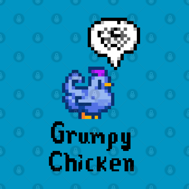 Grumpy Chicken - Stardew Valley Animal - T-Shirt