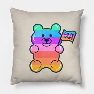 Rainbow Jelly Bear - June Pride Collection Pillow