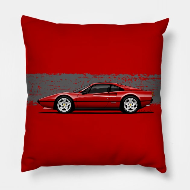 The most beautifull sports car ever! Pillow by jaagdesign