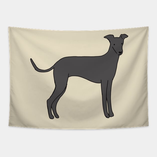 Cartoon italian greyhound Tapestry by Mayarart