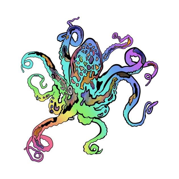 Rainbow Octopus by WFDJ