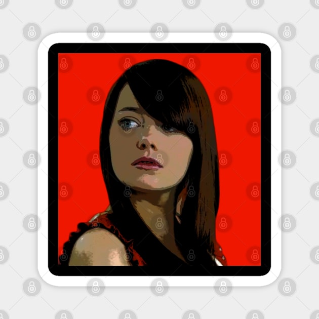 emma stone Magnet by oryan80