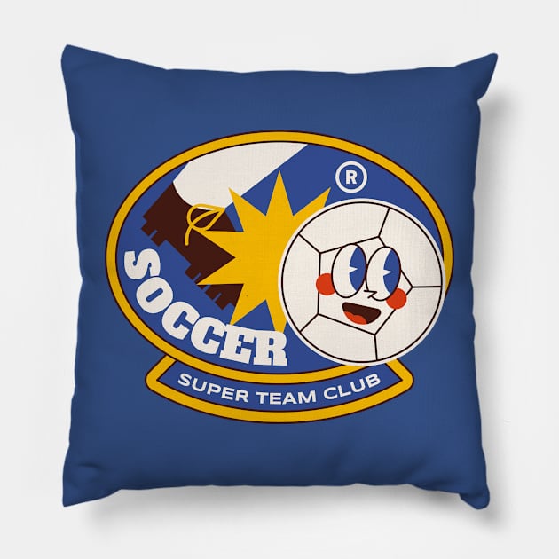 Super Soccer Badge Pillow by Javio