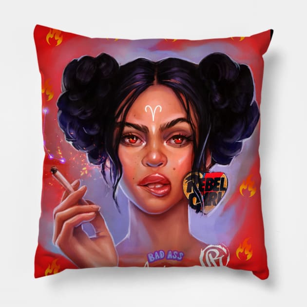 Aries zodiac Pillow by Rusalka_art