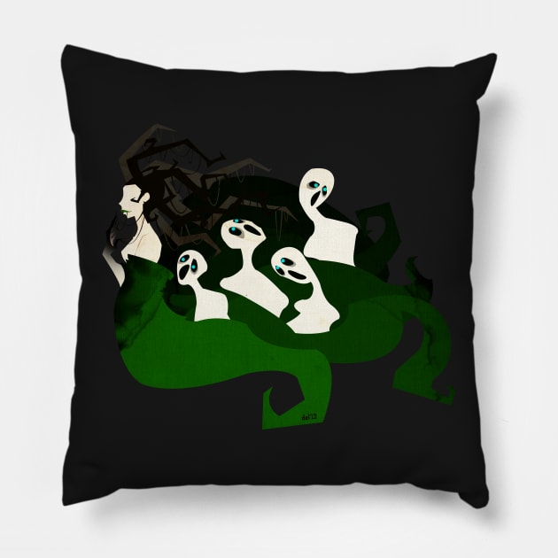 Hel the Goddess of Death Pillow by artofdel