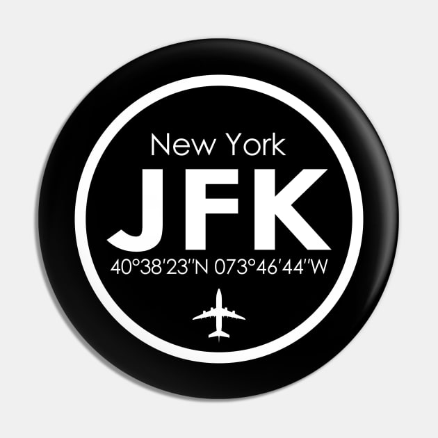 JFK, John F. Kennedy International Airport Pin by Fly Buy Wear