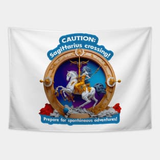 Design for Sagittarius with Funny Quotation_2 Tapestry