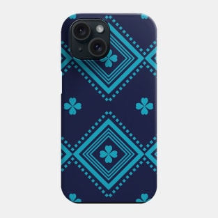 blue seamless pattern Phone Case