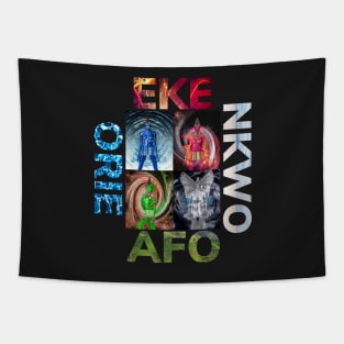 Igbo / African Spirituality : EKE ORIE AFO NKWO by SIRIUS UGO ART Tapestry