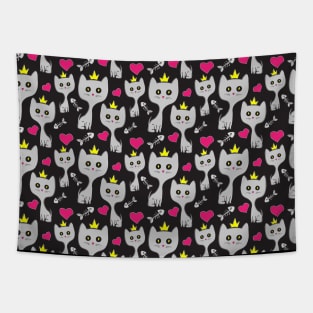 Cat Queen Pattern Tapestry