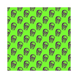 Bright Halloween Skull Pattern T-Shirt