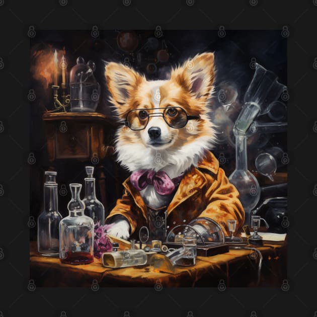 Mad Scientist Corgi by AtomicChonk