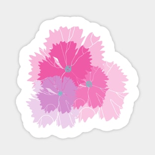 PARADISE PINK FLOWER Magnet