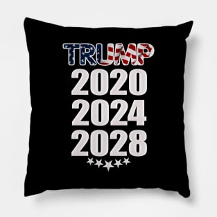 Trump 2020 2024 2028 Pillow