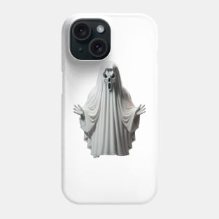 White spooky ghost Phone Case