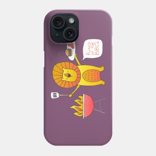 King of the BBQ - Lion Grillmaster Phone Case