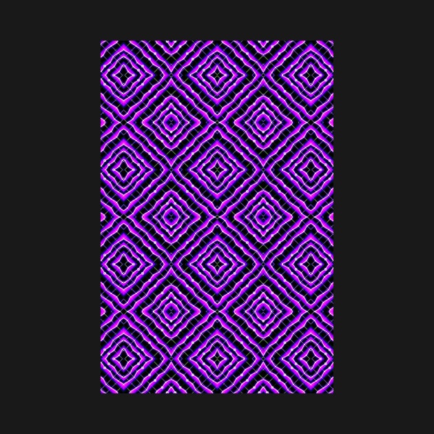 Bright Neon Purple Pattern by Amanda1775