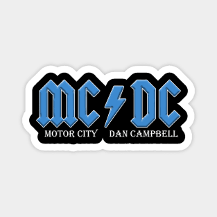 Detroit Lions MCDC Motor City And Dan Campbell Magnet