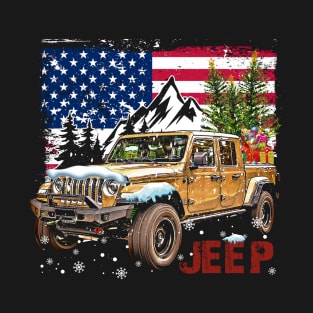 Jeep Gladiator JT series American Flag JEEP T-Shirt