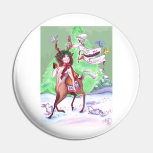 Tis the Season: Polar Express Centaur Card Pin