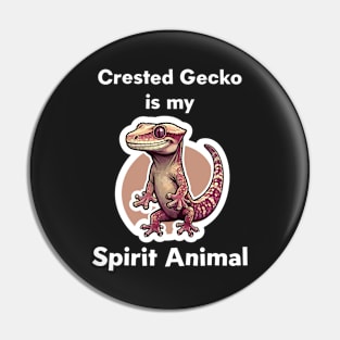 Crested Gecko Spirit Animal Pin