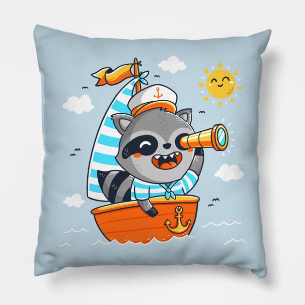 Sailing Pillow by Drud