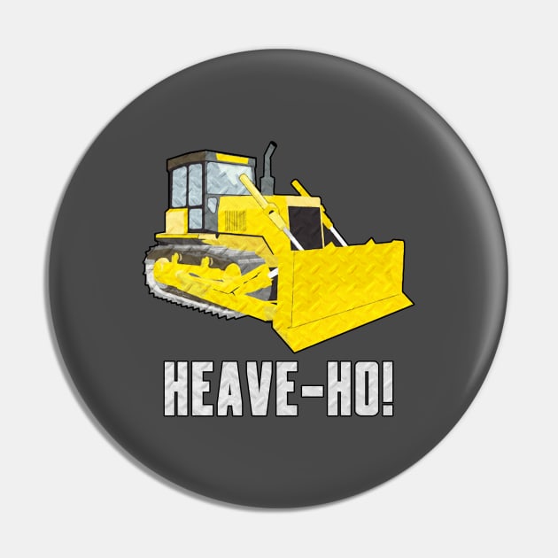 Bulldozer Construction Pin by MadyJustForFun