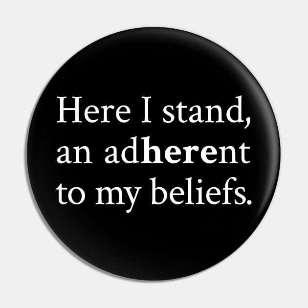 Here I Stand: Exploring the Power of Personal Beliefs Pin by Magicform