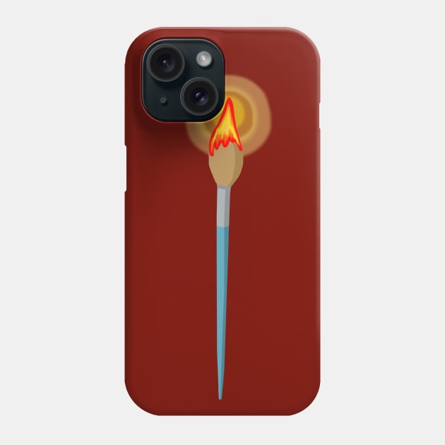 Candle Paint Brush Phone Case by Art by Deborah Camp