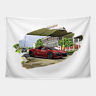 NSX Detroit Print Tapestry