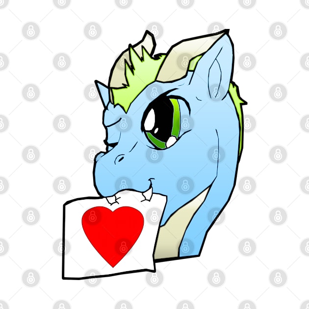 love letter dragon by lunar_drake