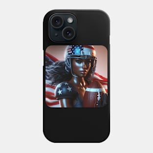 American Woman NFL Football Player #24 Phone Case