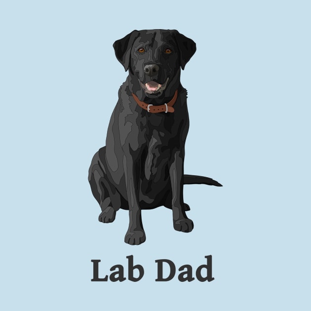 Lab Dad Black Labrador Retriever by csforest