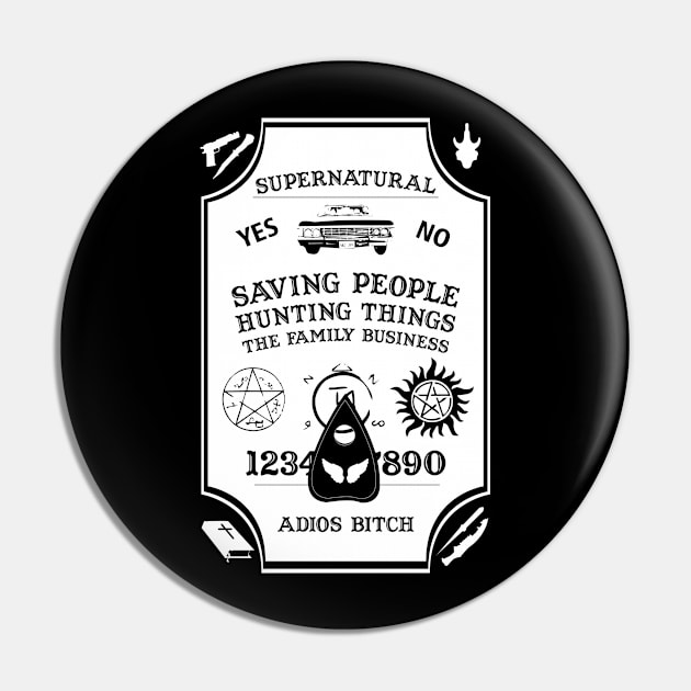 Supernatural Ouija Pin by kkotstore