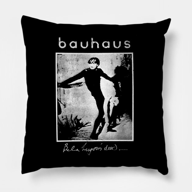 Bauhaus Palette Painting With Sound On A Gothic Canvas Pillow by Nychos's style