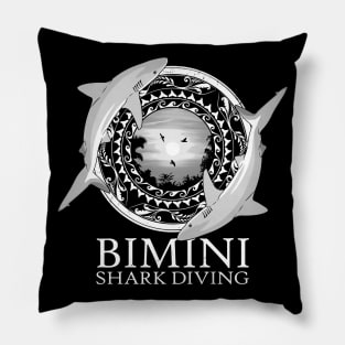 Caribbean Reef Sharks Bimini Bahama Islands Pillow