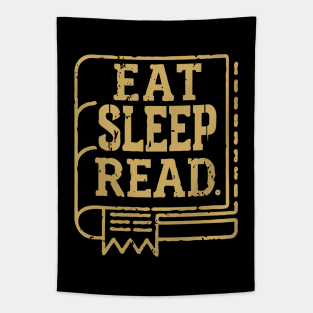 Eat Sleep Read. Funny Book Tapestry