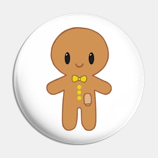 Gingerbread man with Ostomy (Yellow) Pin